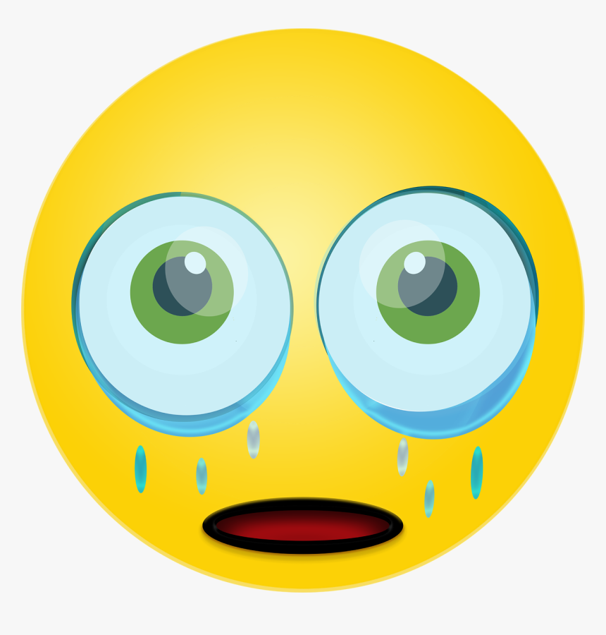 Graphic Sad Smiley Emoticon Free Photo - Sad Emoji Png Cartoon, Transparent Png, Free Download