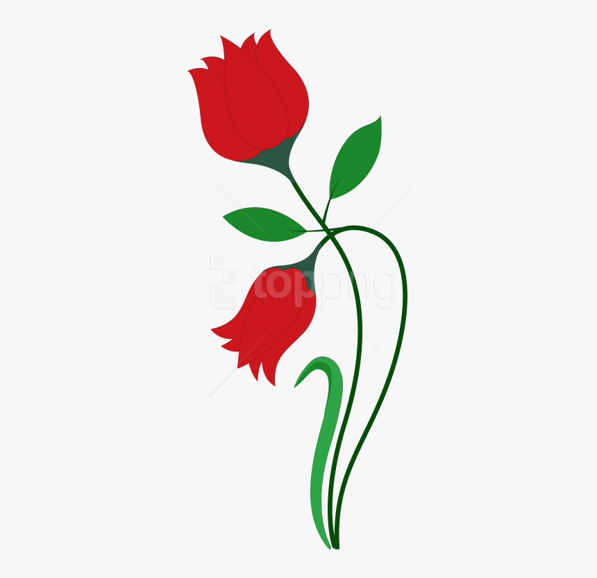 Floral Vector Png - Rose Flower Clipart Png, Transparent Png, Free Download