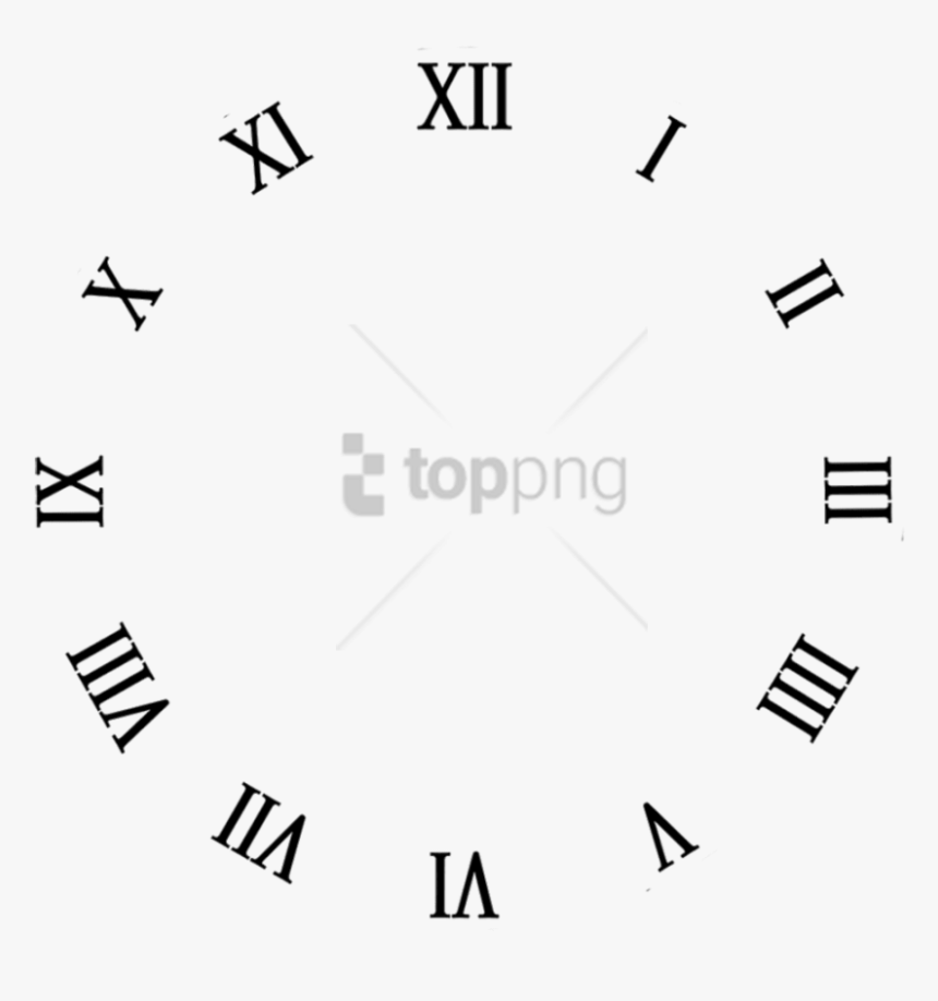 Free Png Clock No Hand Png Image With Transparent Background - Clock Face Template, Png Download, Free Download