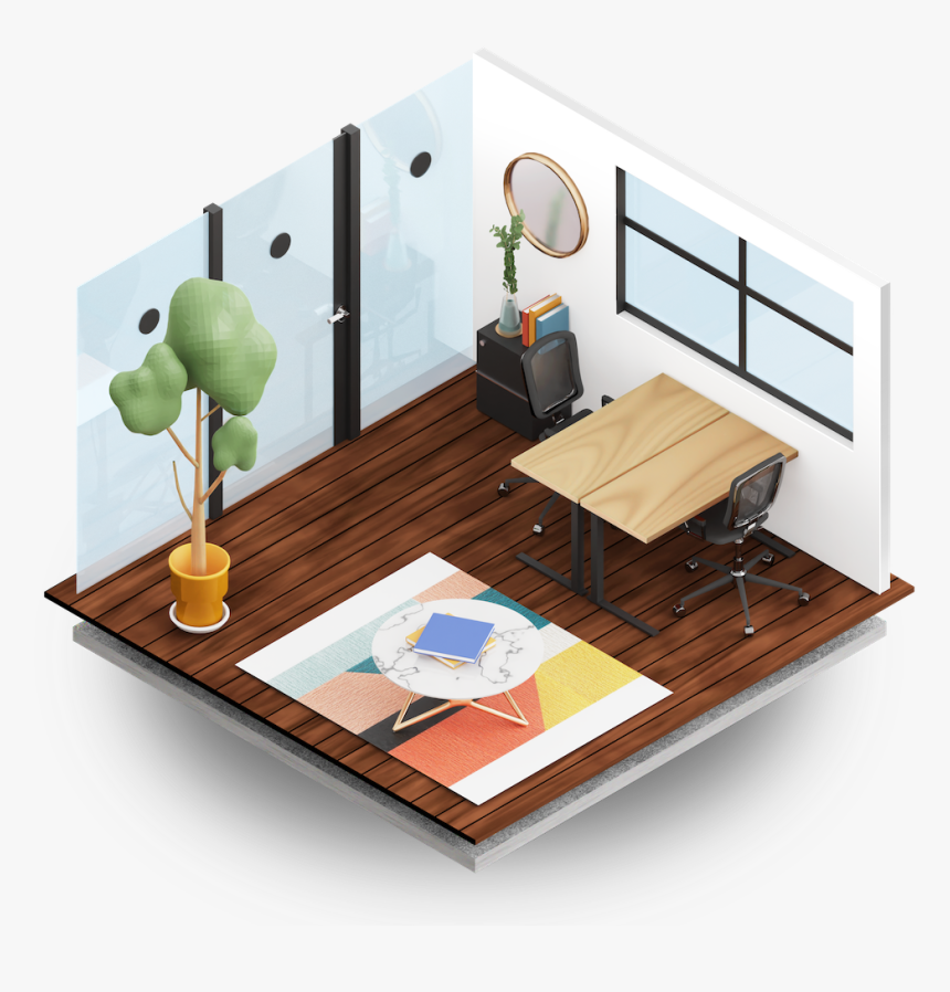 Standard Private Office Showcase - Coffee Table, HD Png Download, Free Download