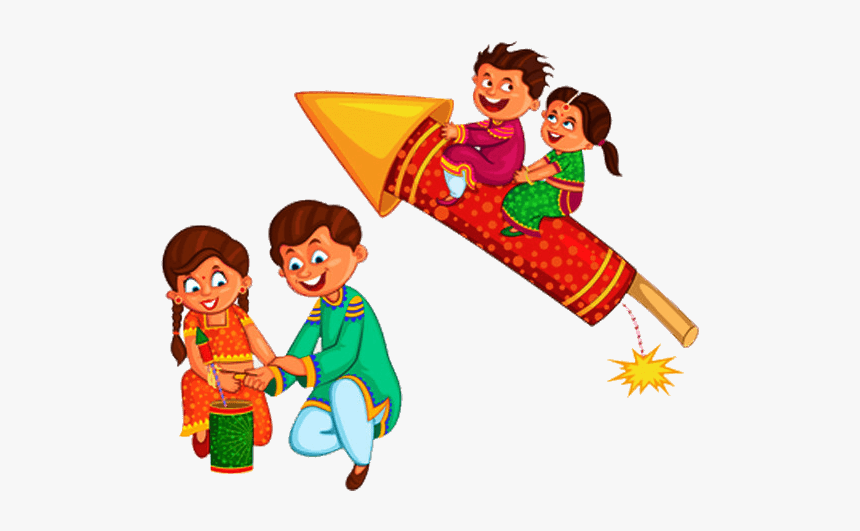 Children Bursting Crackers, HD Png Download, Free Download