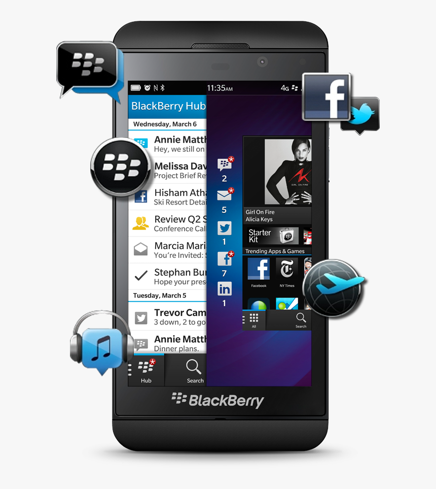 Blackberry 10 Apps - Blackberry Z10, HD Png Download, Free Download