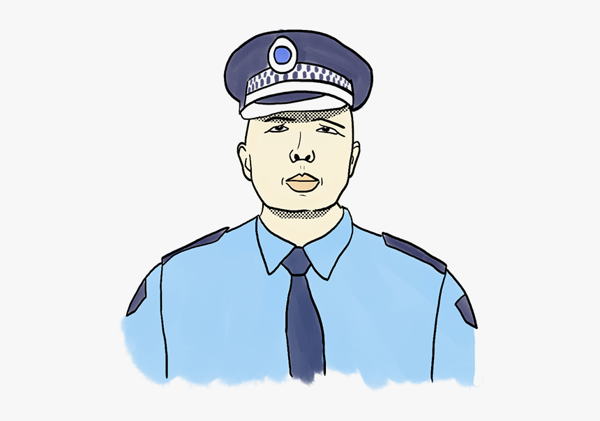 An Illustration Of Peter Dutton In Police Uniform - Australian Police Man Cartoon, HD Png Download, Free Download