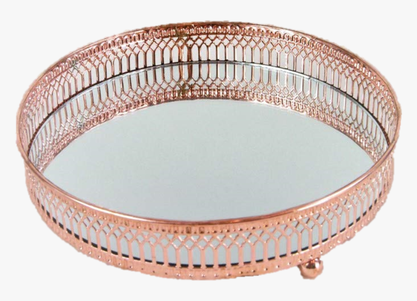 Details About Tray Mirrored Rose Gold Copper Round, HD Png Download, Free Download