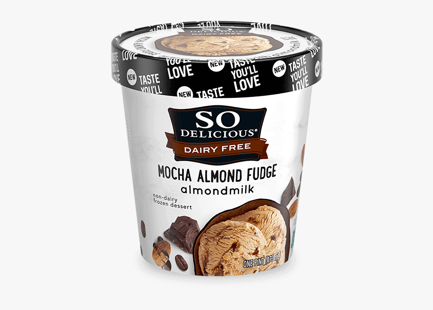 Mocha Almond Fudge Almondmilk Frozen Dessert"
 Class="pro-xlgimg - So Delicious Mocha Almond Fudge Ice Cream, HD Png Download, Free Download