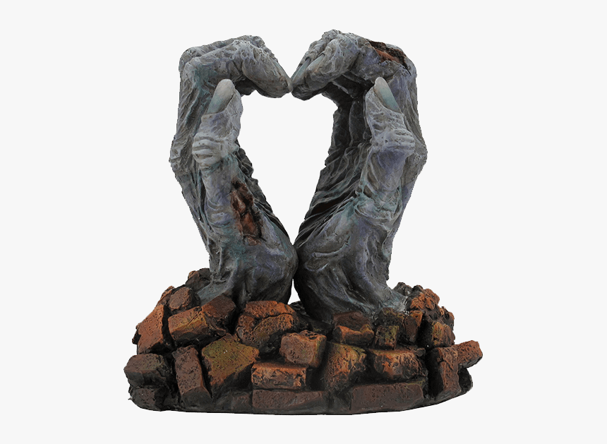 Zombie Heart Sign Statue - Statue, HD Png Download, Free Download