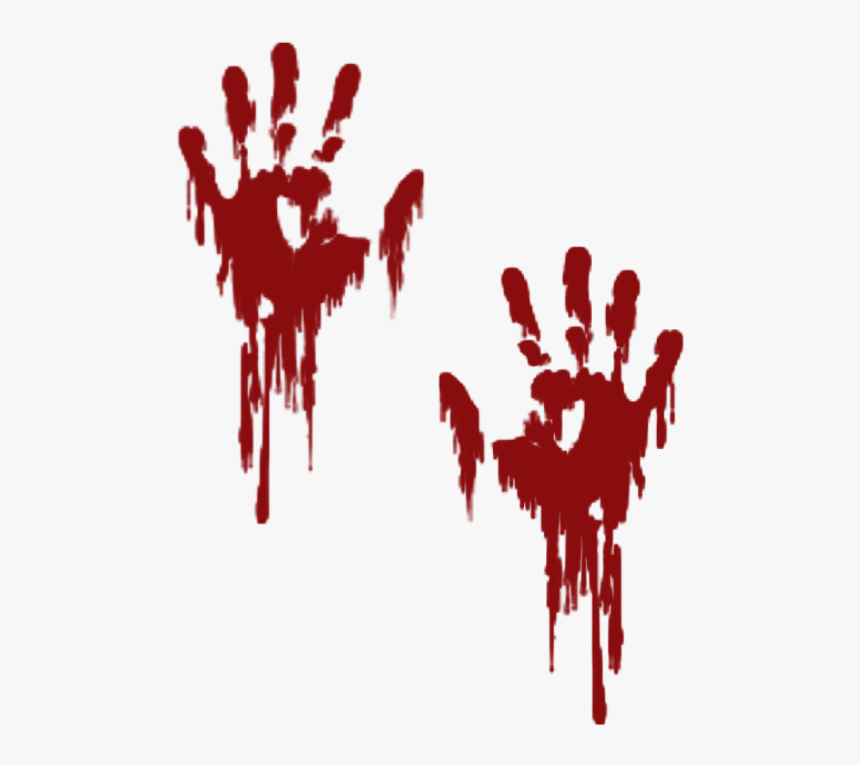 #hands #hand #blood #dead #red #splatter #icicles #sticker - Transparent Ba...