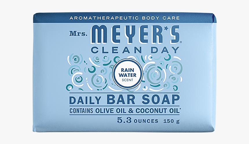 Mrs Meyers Rain Water Daily Bar Soap - Wallet, HD Png Download, Free Download