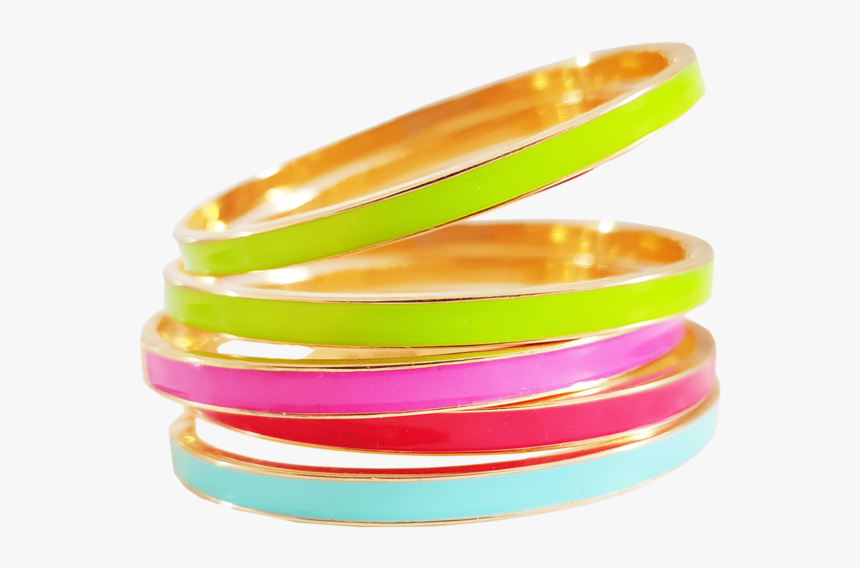 5 Enamel Bands - Bangle, HD Png Download, Free Download