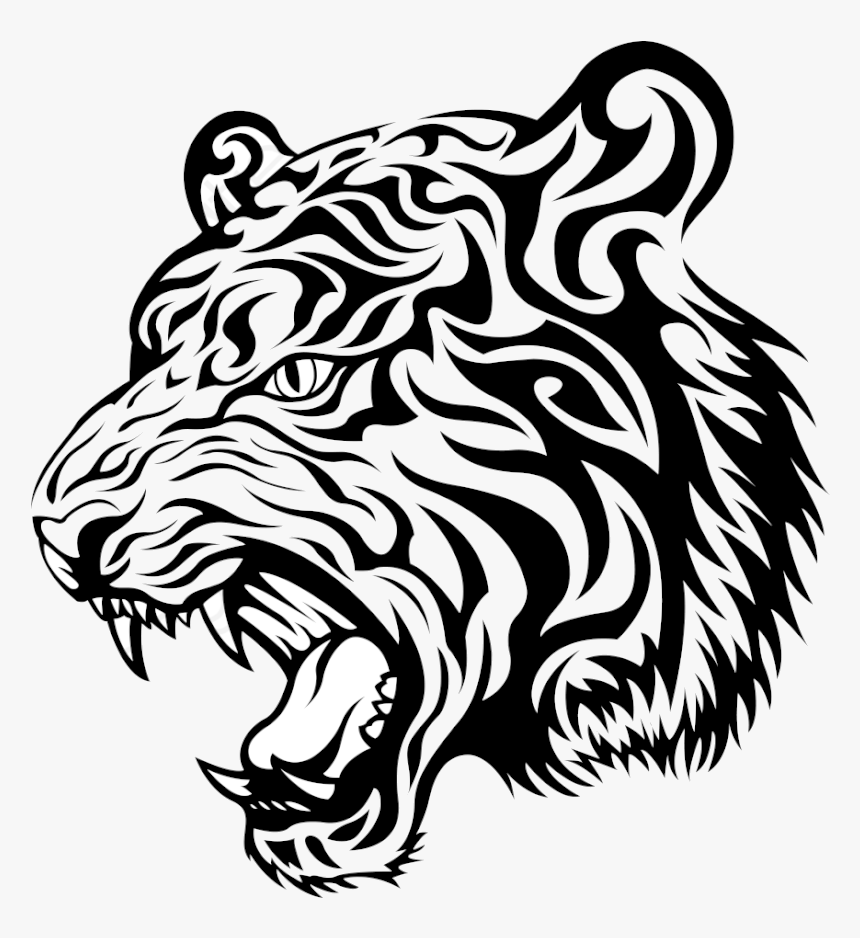 Tiger Face Animal Print Hd Cliparts Cartoons Transparent - Vector Tiger Logo Png, Png Download, Free Download