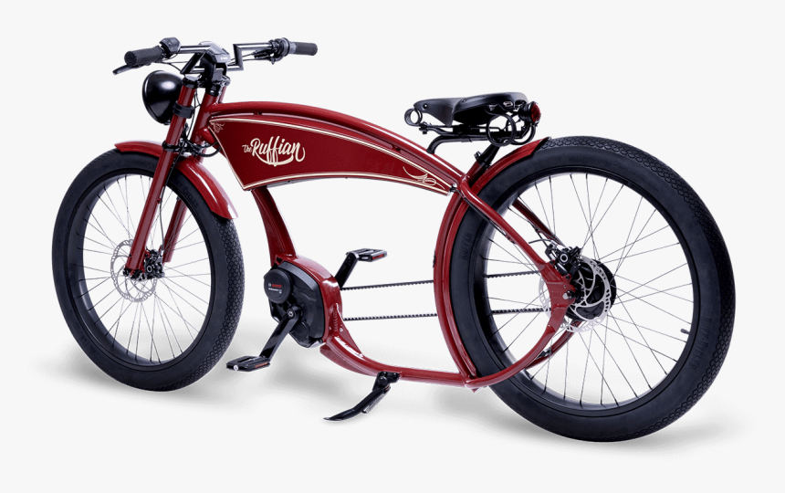 Ebike The Ruffian Red - Bosch Ruffian Vintage Electric Bikes, HD Png Download, Free Download