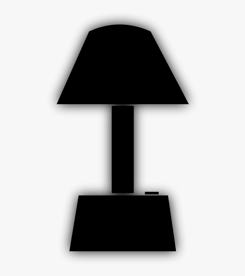 Bed Lamp Clipart Png , Png Download - Silueta Lampara Png, Transparent Png, Free Download