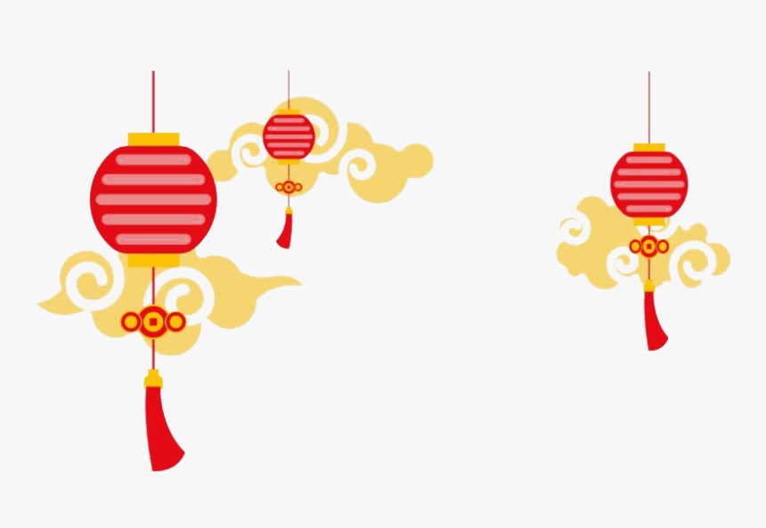 Red Chinese Lamp Png Image - Transparent Background Chinese Lanterns Png, Png Download, Free Download