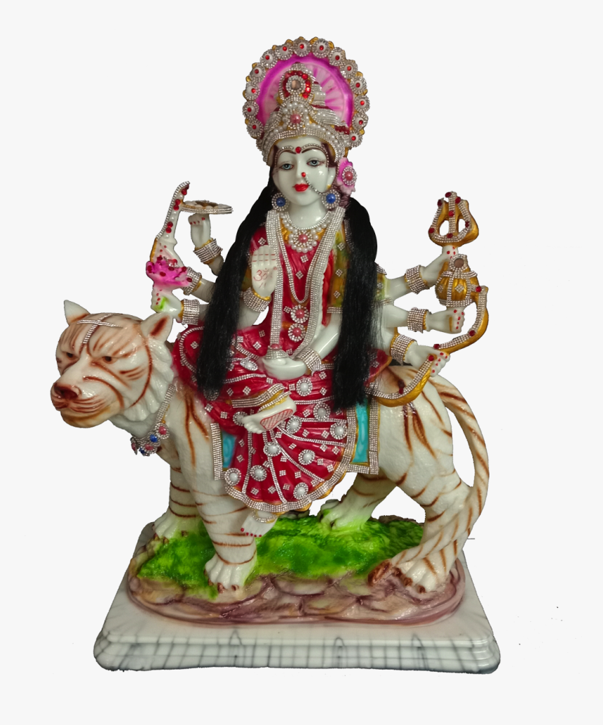Ambe Jagdambe Sherawali Devi Durge Ma Sculpture Idol - Statue, HD Png Download, Free Download