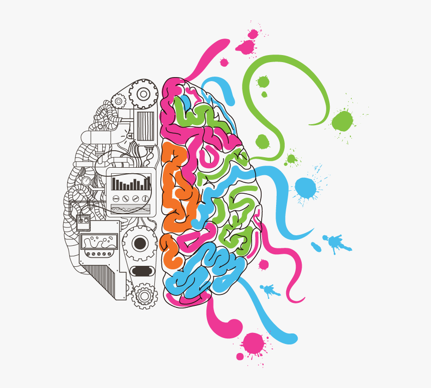 Picture - Creative Brain Drawing, HD Png Download, Free Download