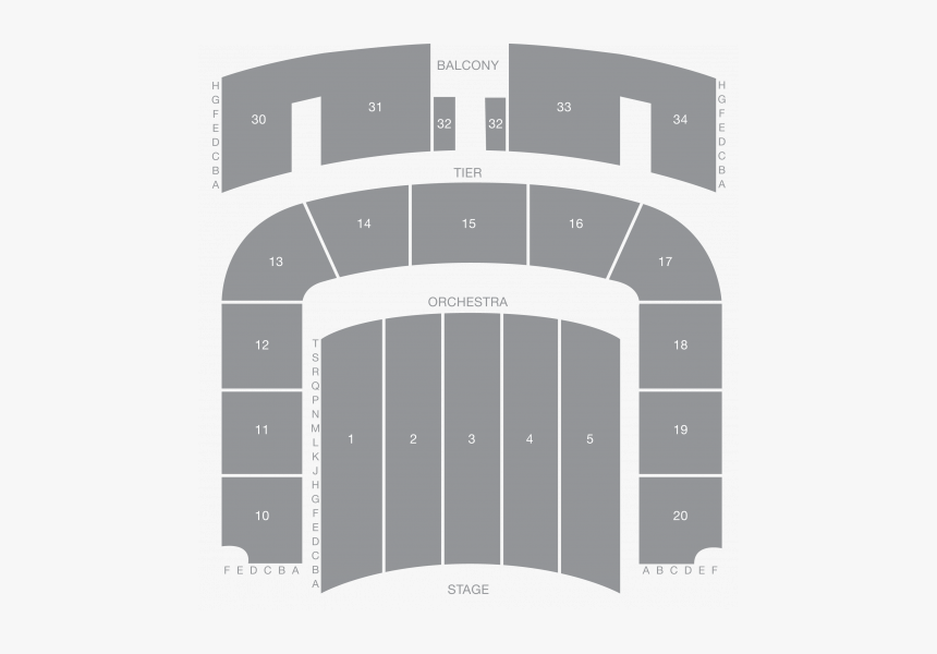 War Memorial Seating Chart - Nashville War Memorial Auditorium Map, HD Png Download, Free Download