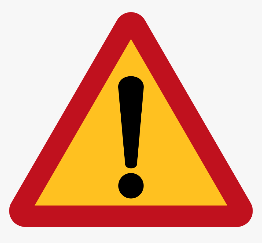 Trigger Warning Png - Other Danger Road Sign, Transparent Png, Free Download