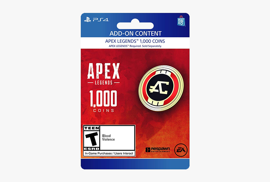 Apex Coins Ps4 - Apex Legends 1000 Coins, HD Png Download, Free Download