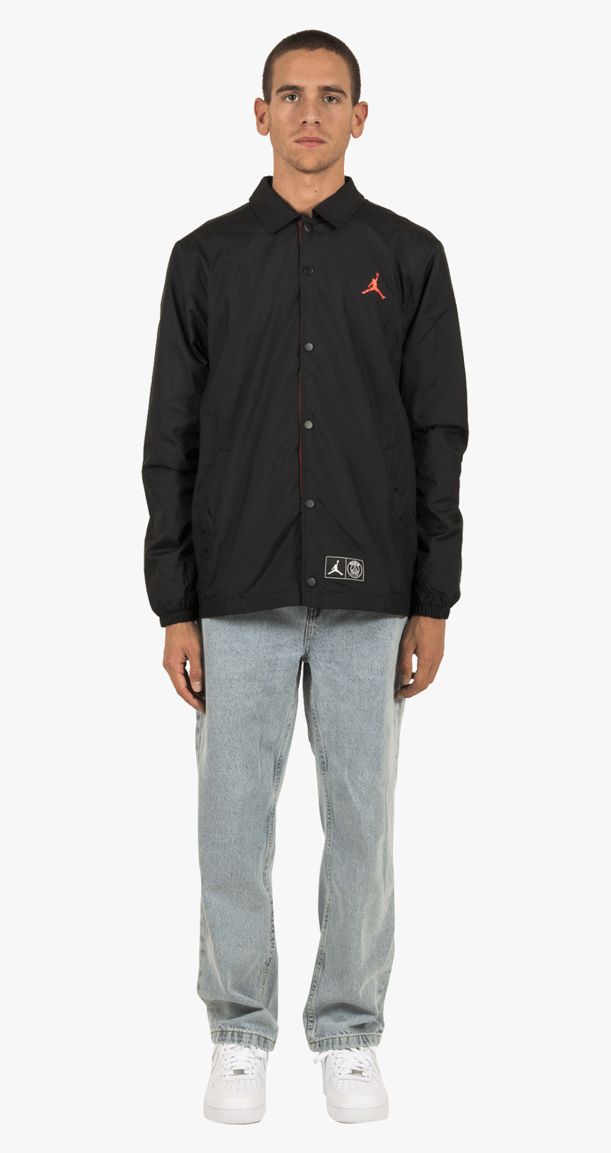 Air Jordan Jackets Psg Coaches Jkt Black Bq4213- - Standing, HD Png Download, Free Download