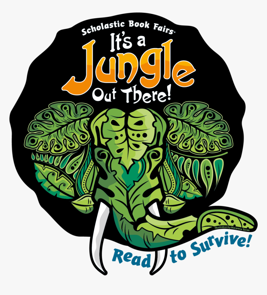 Book Fair Jungle - Scholastic Book Fair Jungle Theme, HD Png Download, Free Download