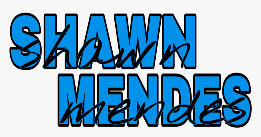 #shawnmendes #shawn #mendes #azul #letra #fonte #music - Poster, HD Png Download, Free Download