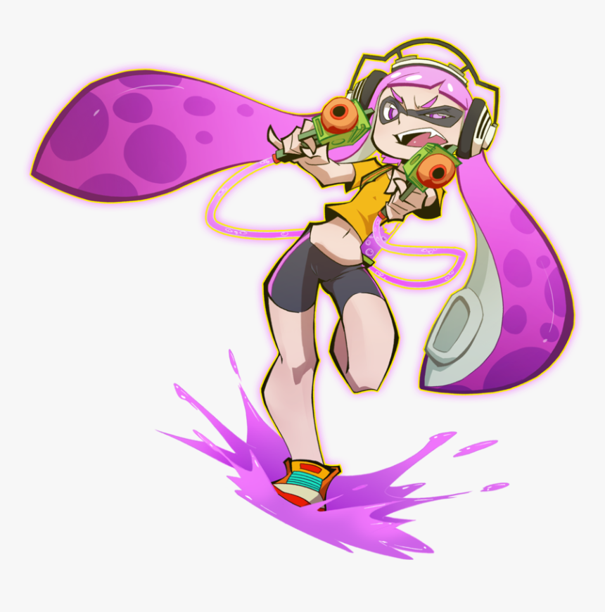 #splatoon #splatoon2 #inkling #inklinggirl #girl #pink - Splatoon, HD Png Download, Free Download