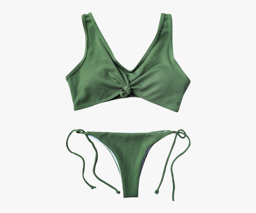 Tie Bikini Top Green, HD Png Download, Free Download