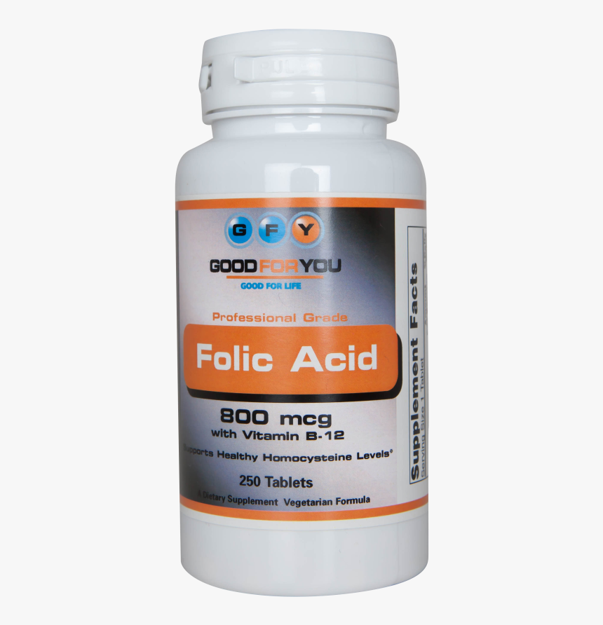 Folic Acid 800 Mcg W/ B-12 [250 Tabs] - Prescription Drug, HD Png Download, Free Download