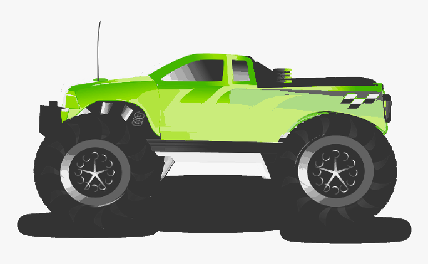 Cross, Car, Cartoon, Truck, Sports, Public, Domain - Transparent Background Monster Truck Png, Png Download, Free Download