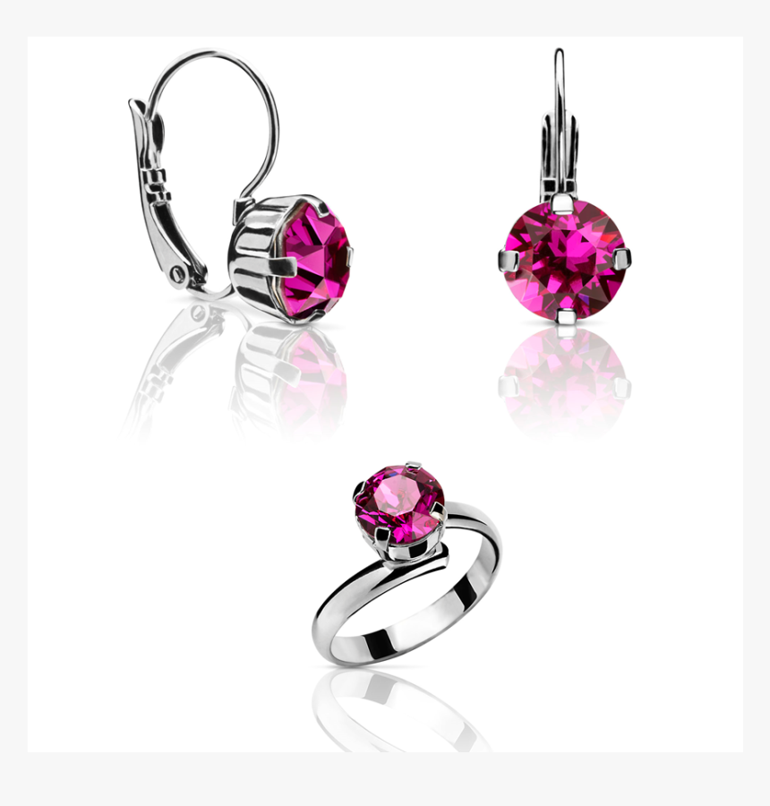 Set Kelia Earrings And Ring Ac N7f 30016f Abban Cohen - Earrings, HD Png Download, Free Download