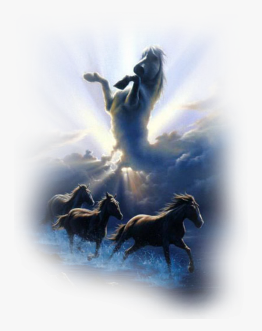 #freetoedit #sticker #horses #horse #clouds #caballo - Jim Warren Wild Spirit, HD Png Download, Free Download