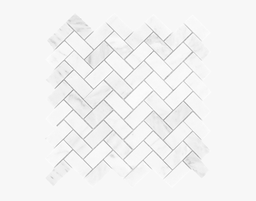 Carrara White Herringbone Mosaics, HD Png Download, Free Download