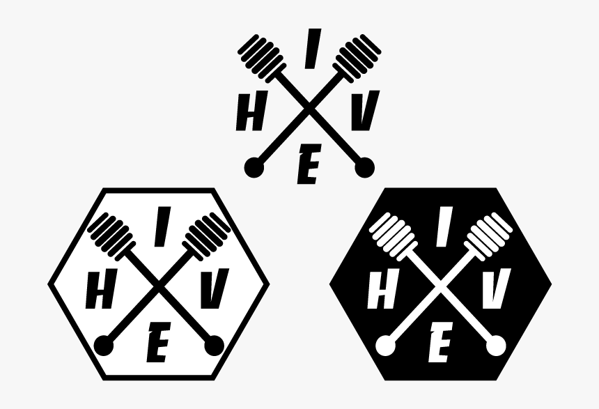 Hive Cross Logo Banco Honeysticks Cross Hive Illustrator - Graphic Design, HD Png Download, Free Download