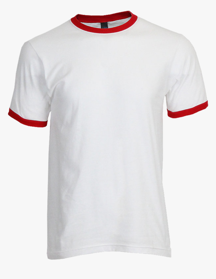 Tultex Unisex Fine Jersey Ringer Tee, White/red"
 Class="lazyload - White Red Ringer Shirt, HD Png Download, Free Download