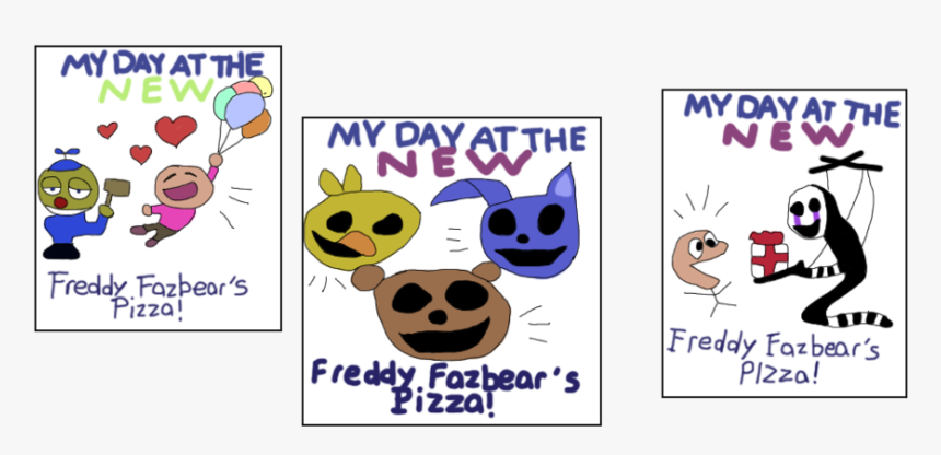 Fnaf 2 Drawings On The Wall Clipart Five Nights At - Fnaf 2 My Day, HD Png Download, Free Download