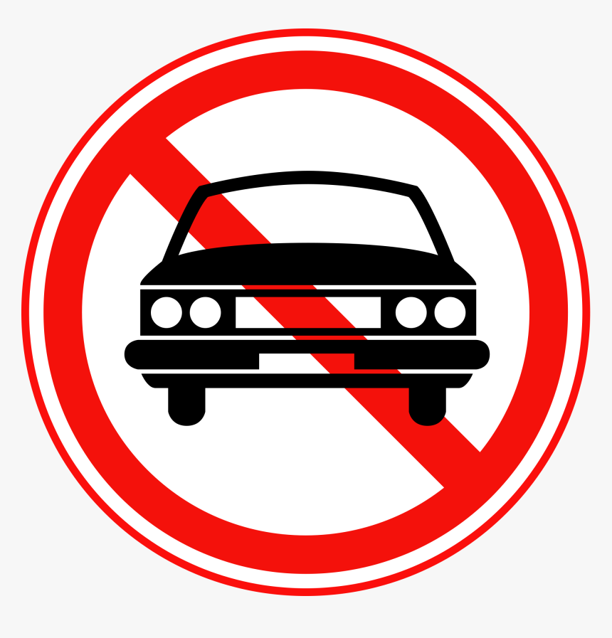 Car With A Cross Through Clipart , Png Download - No Car Sign Png, Transparent Png, Free Download