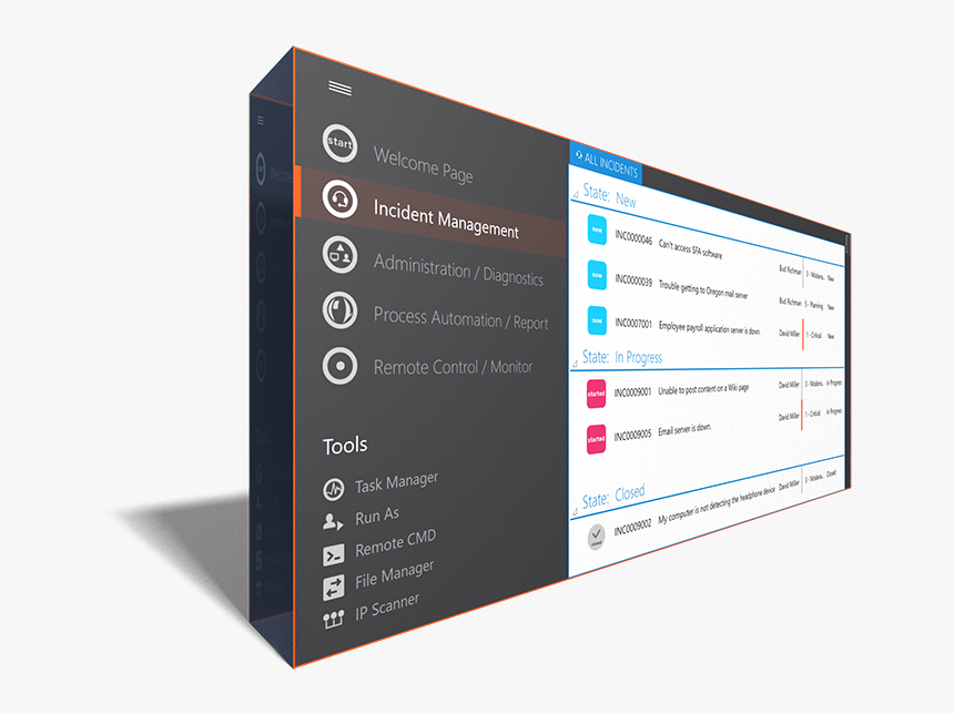 Goverlan Remote Support Integration With Servicenow - Computer Program, HD Png Download, Free Download