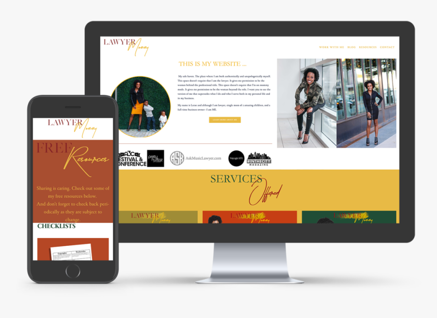 I Am Website Mock - Website, HD Png Download, Free Download