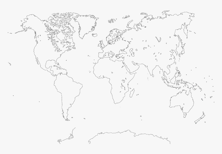 Large Size World Mapquality - Map, HD Png Download, Free Download