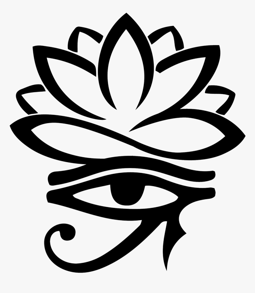 Pure Harmony - Simple Lotus Flower Stencil, HD Png Download, Free Download