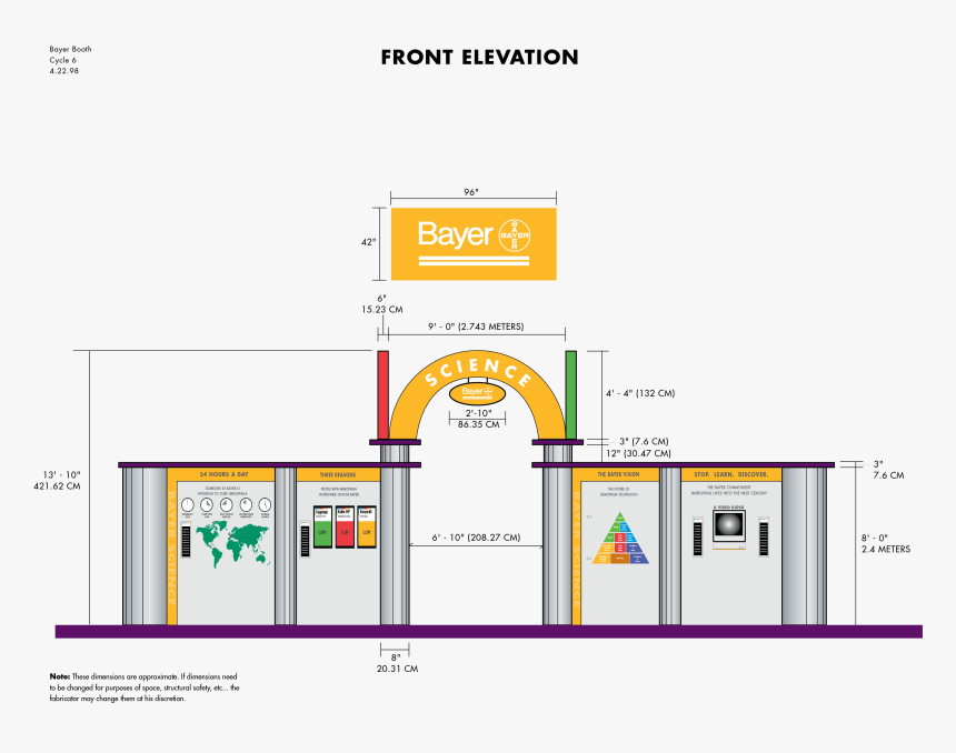 Bayer Exhibit Piece - 4de Pijler, HD Png Download, Free Download