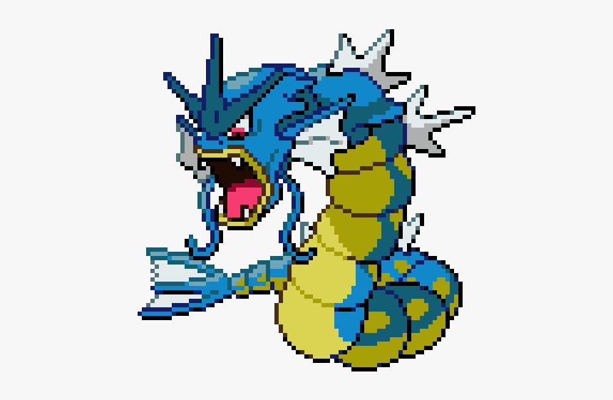 Pokemon Gyarados Pixel Png, Transparent Png, Free Download