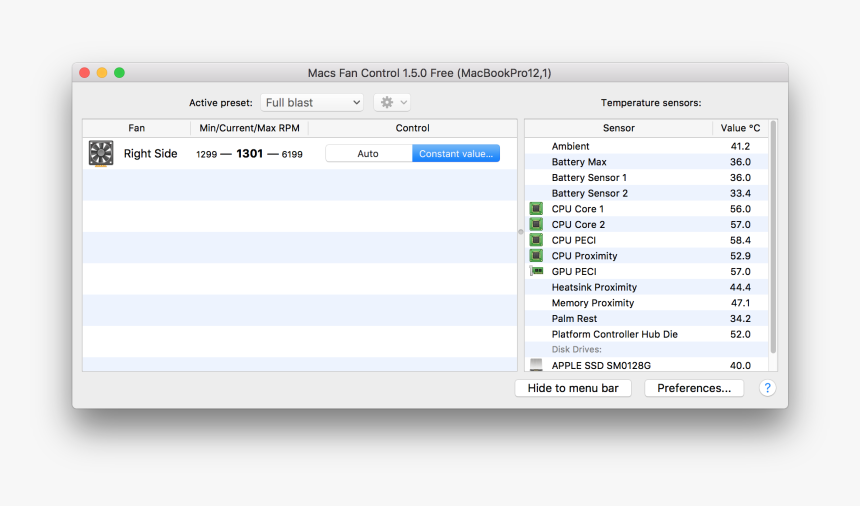 Screen Shot 2019 10 04 At 12 43 - Macs Fan Control Macbook Pro, HD Png Download, Free Download