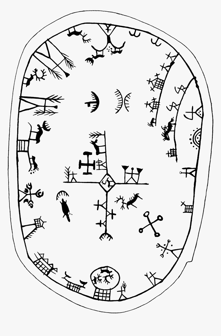 Sámi Mythology Shaman Drum Samisk Mytologi Schamantrumma - Shaman Drum, HD Png Download, Free Download