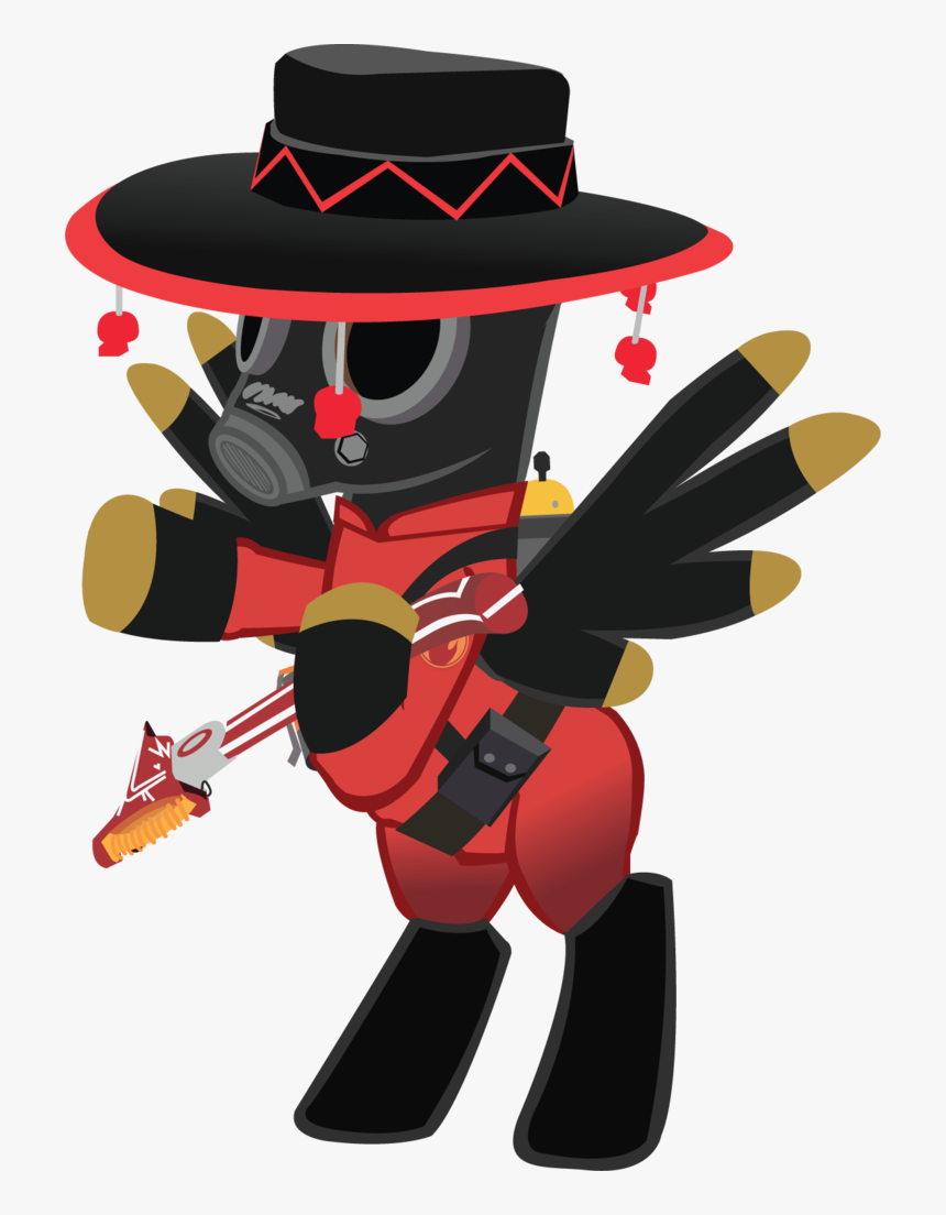 Pyro Transparent Hats Tf2 - Tf2 Pyro As A Mlp, HD Png Download, Free Download