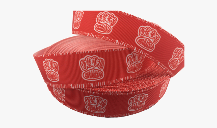 Ribbons [tag] Red Paw Print Grosgrain Ribbons 1″ Solid - Box, HD Png Download, Free Download