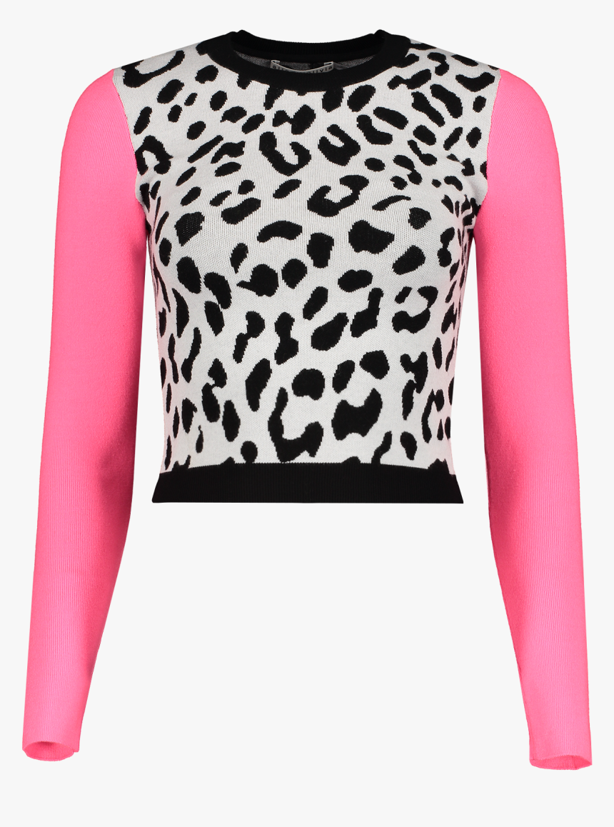 Front View Image Of Alice & Olivia Ciara Leopard Pullover - Sweater, HD Png Download, Free Download