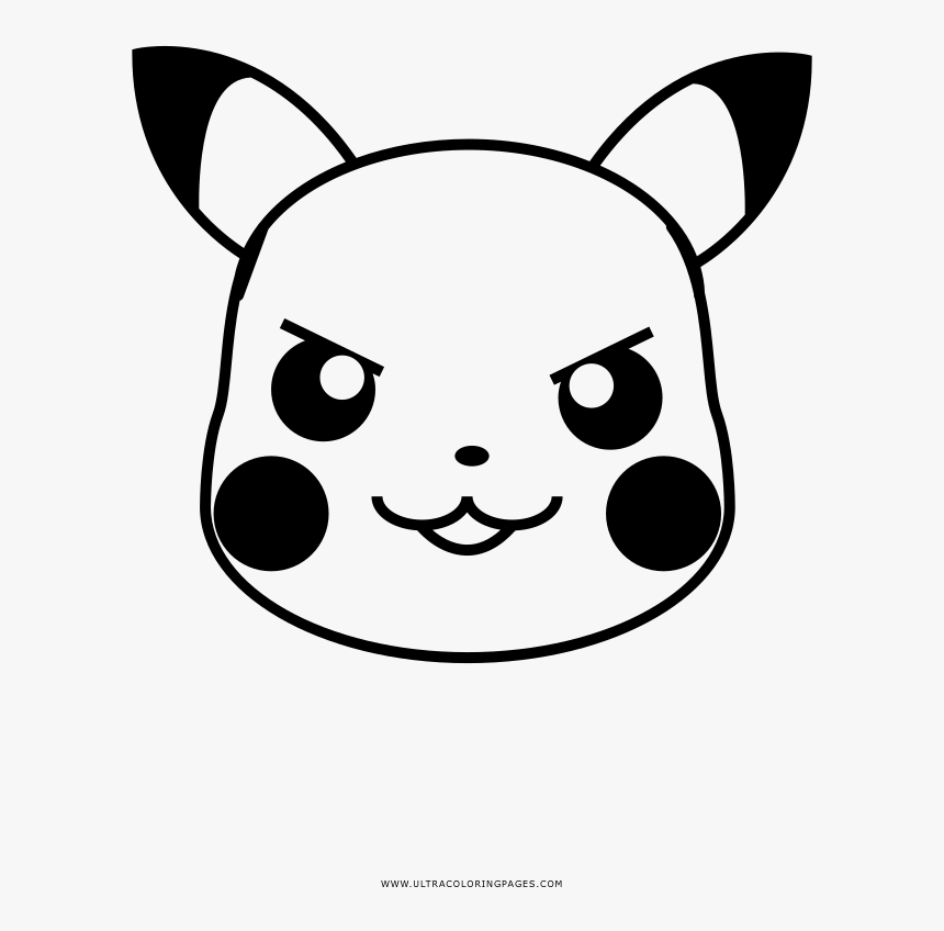 Eager Pikachu Coloring Page - Cartoon, HD Png Download, Free Download