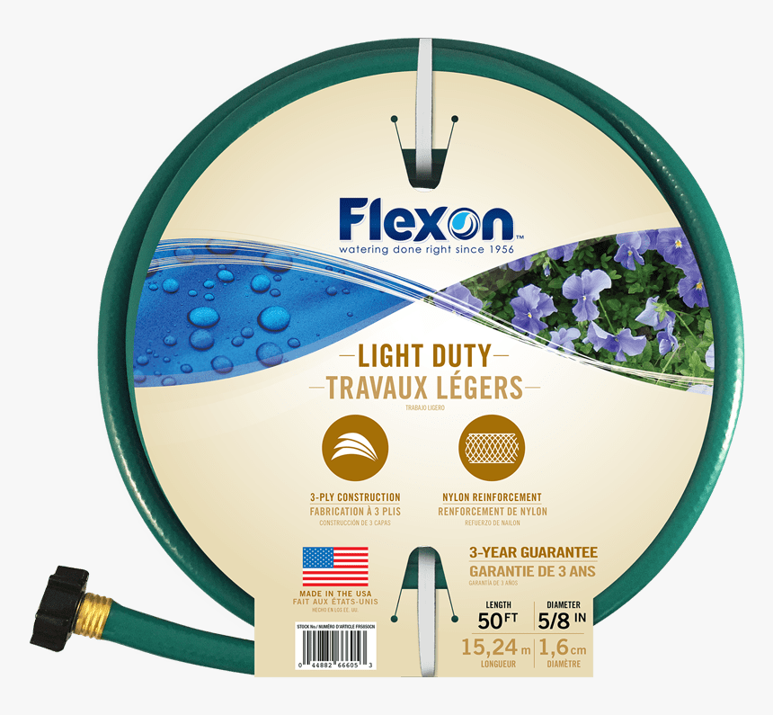 Light Water Hose - Flexon Light Duty 50, HD Png Download, Free Download