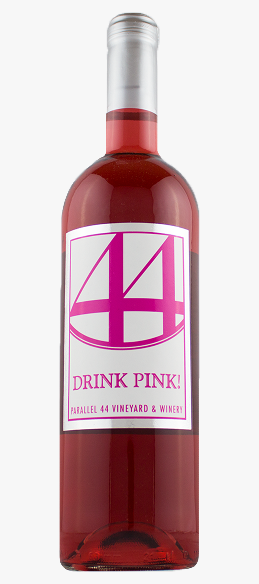 Drink Pink Rose Wine - Glass Bottle, HD Png Download, Free Download